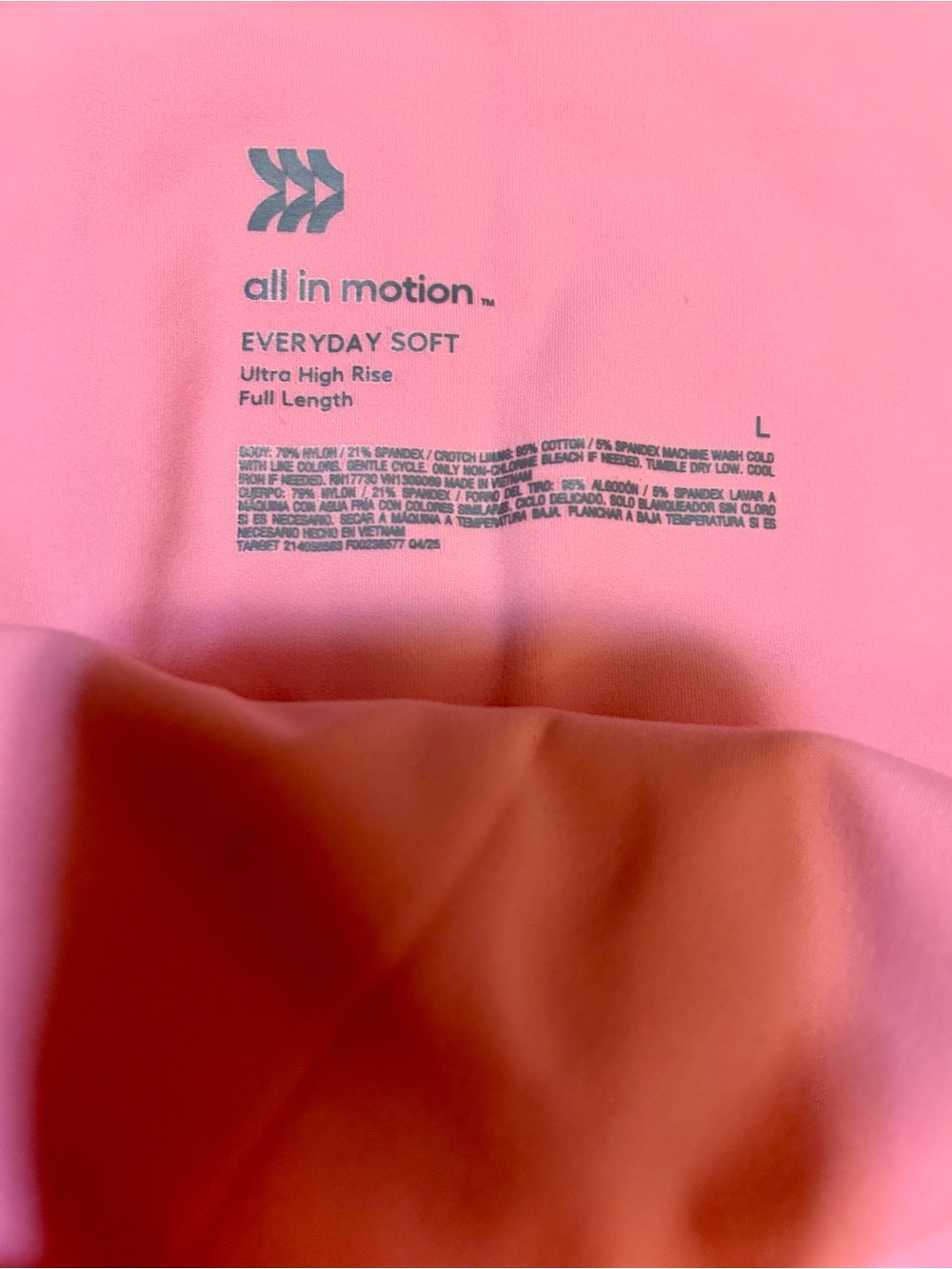 all in motion Everyday Soft Ultra High Rise Leggings - Bright Pink